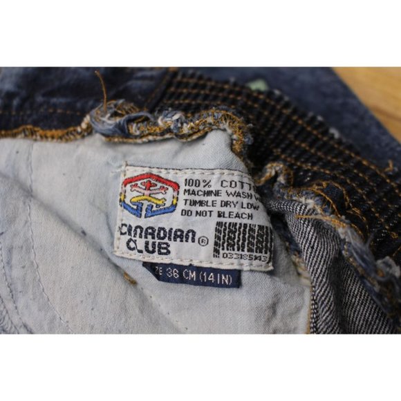Vintage Canadian Club boy jeans patchwork skating - Picture 5 of 10